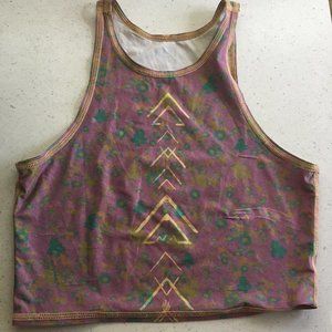 Teeki Mermaid Crop Top Size XS/S in Meadow Flowers